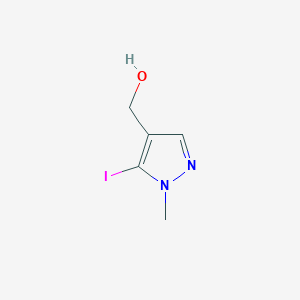 molecular formula C5H7IN2O B13127953 (5-Iodo-1-methyl-1H-pyrazol-4-yl)methanol 