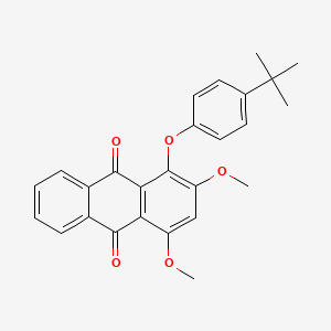 molecular formula C26H24O5 B13127971 1-(4-tert-Butylphenoxy)-2,4-dimethoxyanthracene-9,10-dione CAS No. 80490-13-7