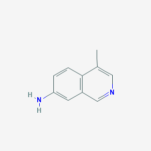 molecular formula C10H10N2 B13128007 4-Methylisoquinolin-7-amine 