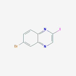 molecular formula C8H4BrIN2 B13128015 6-Bromo-2-iodoquinoxaline CAS No. 1083181-44-5