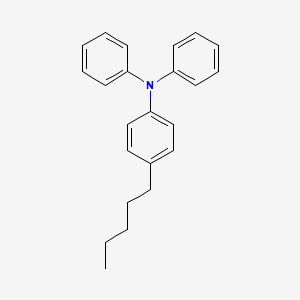 molecular formula C23H25N B13128020 4-Pentyl-N,N-diphenylaniline CAS No. 154924-89-7