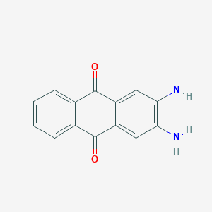 molecular formula C15H12N2O2 B13128073 2-Amino-3-(methylamino)anthracene-9,10-dione CAS No. 62468-64-8