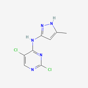 molecular formula C8H7Cl2N5 B1312809 2,5-dichloro-N-(5-methyl-1H-pyrazol-3-yl)pyrimidin-4-amine CAS No. 543712-81-8