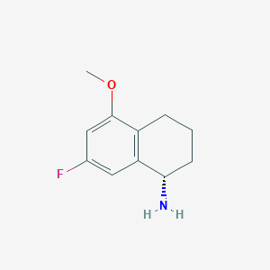 (S)-7-fluoro-5-methoxy-1,2,3,4-tetrahydronaphthalen-1-amine hydrochloride