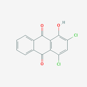 molecular formula C14H6Cl2O3 B13128168 2,4-Dichloro-1-hydroxyanthracene-9,10-dione CAS No. 40459-15-2