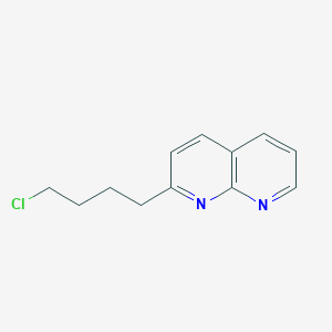 molecular formula C12H13ClN2 B13128173 2-(4-Chlorobutyl)-1,8-naphthyridine 