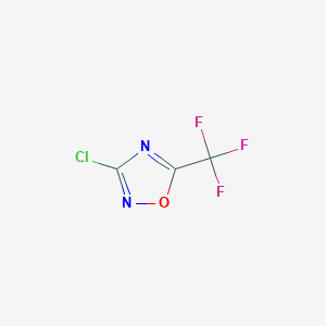 molecular formula C3ClF3N2O B13128180 3-Chloro-5-(trifluoromethyl)-1,2,4-oxadiazole 