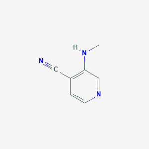 molecular formula C7H7N3 B13128189 3-(Methylamino)isonicotinonitrile 