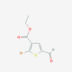 3-Thiophenecarboxylicacid,2-bromo-5-formyl-,ethylester