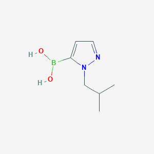 molecular formula C7H13BN2O2 B1312821 1-异丁基-1H-吡唑-5-硼酸 CAS No. 847818-64-8