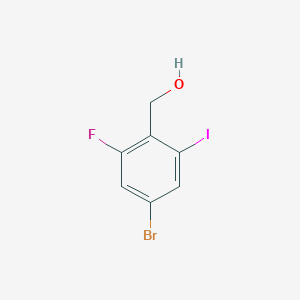 (4-Bromo-2-fluoro-6-iodophenyl)methanol