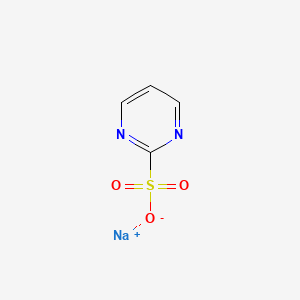 molecular formula C4H3N2NaO3S B13128257 Sodium Pyrimidine-2-sulfonate 