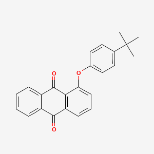 molecular formula C24H20O3 B13128265 1-(4-Tert-butylphenoxy)anthracene-9,10-dione CAS No. 167779-22-8