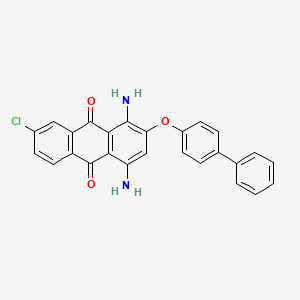 1,4-Diamino-2-[([1,1'-biphenyl]-4-yl)oxy]-7-chloroanthracene-9,10-dione