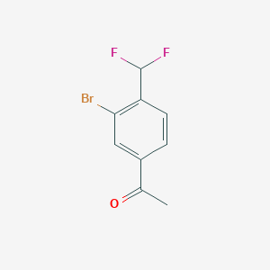 1-(3-Bromo-4-(difluoromethyl)phenyl)ethanone