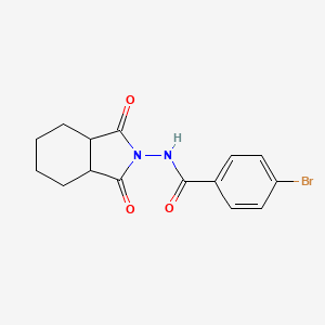 molecular formula C15H15BrN2O3 B1312835 4-溴-N-(1,3-二氧六氢-1H-异吲哚-2(3H)-基)苯甲酰胺 CAS No. 816458-39-6