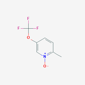 molecular formula C7H6F3NO2 B13128387 2-Methyl-1-oxido-5-(trifluoromethoxy)pyridin-1-ium 