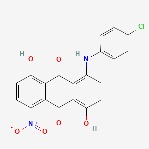 1-(4-Chloroanilino)-4,8-dihydroxy-5-nitroanthracene-9,10-dione