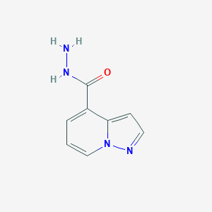 molecular formula C8H8N4O B13128411 Pyrazolo[1,5-a]pyridine-4-carbohydrazide 