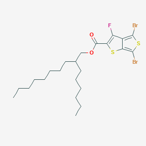 molecular formula C23H33Br2FO2S2 B13128427 2-Hexyldecyl 4,6-dibromo-3-fluorothieno[2,3-c]thiophene-2-carboxylate 