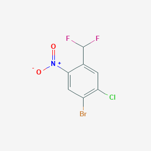 1-Bromo-2-chloro-4-(difluoromethyl)-5-nitrobenzene