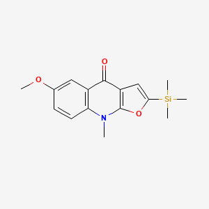 6-Methoxy-9-methyl-2-(trimethylsilyl)furo[2,3-b]quinolin-4(9H)-one