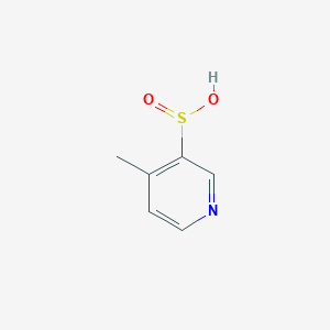 molecular formula C6H7NO2S B13128499 4-Methylpyridine-3-sulfinicacid 