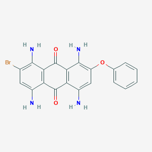 1,4,5,8-Tetraamino-2-bromo-7-phenoxyanthracene-9,10-dione