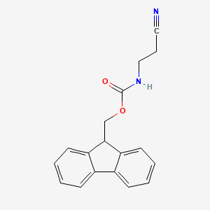 molecular formula C18H16N2O2 B13128559 (9H-Fluoren-9-yl)methyl (2-cyanoethyl)carbamate CAS No. 849472-67-9