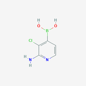 (2-Amino-3-chloropyridin-4-YL)boronic acid