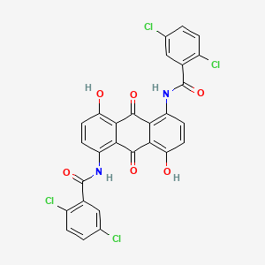 N,N'-(9,10-Dihydro-4,8-dihydroxy-9,10-dioxoanthracene-1,5-diyl)bis(2,5-dichlorobenzamide)