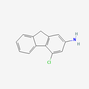 molecular formula C13H10ClN B13128650 4-Chloro-9h-fluoren-2-amine CAS No. 1785-37-1