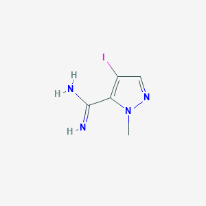 4-Iodo-1-methyl-1H-pyrazole-5-carboximidamide