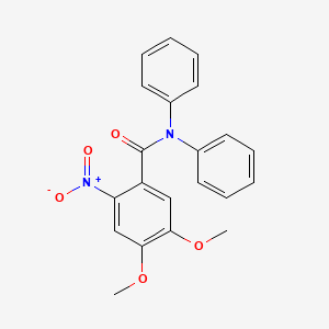 4,5-Dimethoxy-2-nitro-N,N-diphenylbenzamide