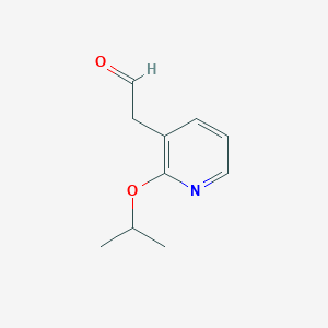 molecular formula C10H13NO2 B13128675 2-Isopropoxynicotincarboxaldehyde 