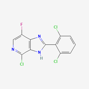 4-chloro-7-fluoro-2-(2,6-dichlorophenyl)-1H-imidazo[4,5-c]pyridine