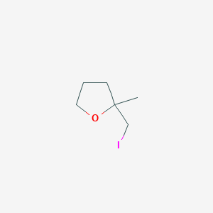 molecular formula C6H11IO B13128782 2-(Iodomethyl)-2-methyltetrahydrofuran 