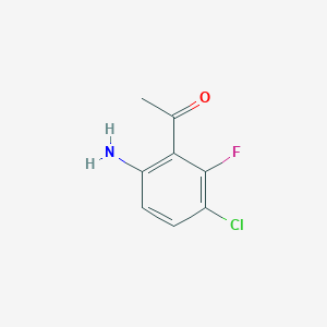 1-(6-Amino-3-chloro-2-fluorophenyl)ethanone