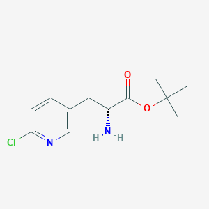 tert-Butyl(R)-2-amino-3-(6-chloropyridin-3-yl)propanoate