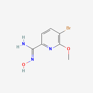 5-Bromo-N-hydroxy-6-methoxypicolinimidamide