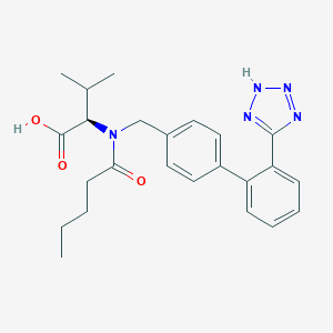 molecular formula C24H29N5O3 B131288 (R)-2-(N-((2'-(1H-tetrazol-5-yl)-[1,1'-biphenyl]-4-yl)methyl)pentanamido)-3-methylbutanoic acid CAS No. 137862-87-4