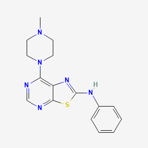 7-(4-Methylpiperazin-1-yl)-N-phenylthiazolo[5,4-d]pyrimidin-2-amine