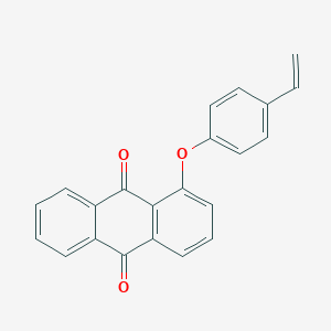 molecular formula C22H14O3 B13128804 1-(4-Ethenylphenoxy)anthracene-9,10-dione CAS No. 402830-06-2