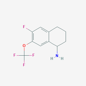 6-Fluoro-7-(trifluoromethoxy)-1,2,3,4-tetrahydronaphthalen-1-amine