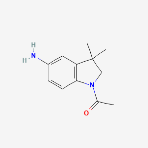 1-(5-Amino-3,3-dimethyl-2,3-dihydro-1H-indol-1-yl)ethan-1-one