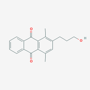 2-(3-Hydroxypropyl)-1,4-dimethylanthracene-9,10-dione