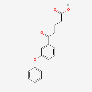 molecular formula C17H16O4 B1312889 5-氧代-5-(3-苯氧基苯基)戊酸 CAS No. 871127-75-2