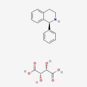 B1312890 (S)-1,2,3,4-Tetrahydro-1-phenylisoquinoline D-(-)-tartrate CAS No. 869884-00-4