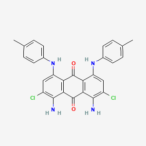 1,8-Diamino-2,7-dichloro-4,5-bis((4-methylphenyl)amino)anthraquinone