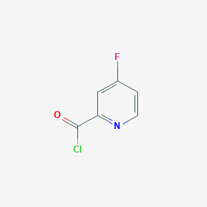 molecular formula C6H3ClFNO B13128923 4-Fluoropicolinoylchloride 